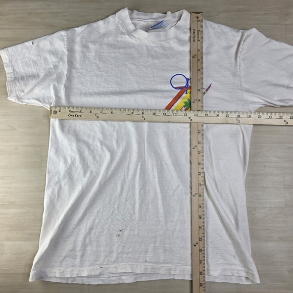 Vintage 90s OCEAN PACIFIC O.P. Sunwear Surf Hawaii Shirt Size Medium‎ Distressed - Picture 6 of 13